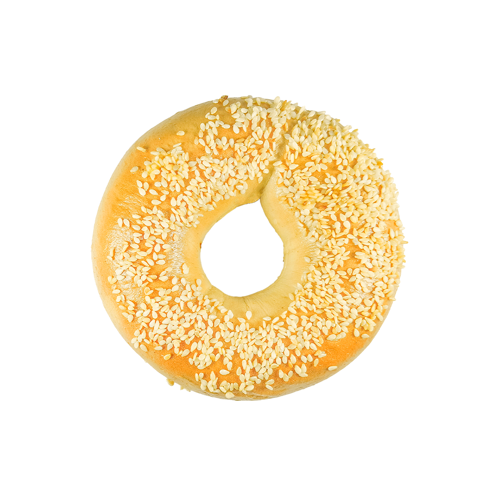 Slaný sezamový bagel z vysoce kvalitního zdroje pšenice