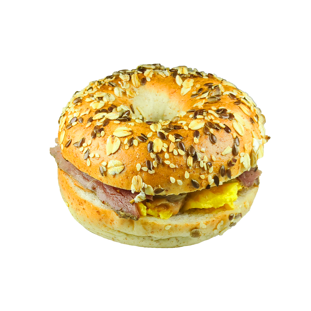 Pomalu pečený sýrový bagel z kysaného zelí