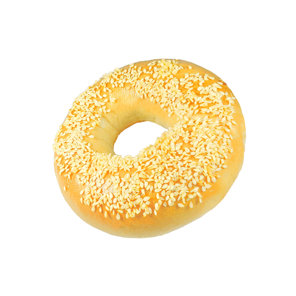 Slaný sezamový bagel z vysoce kvalitního zdroje pšenice