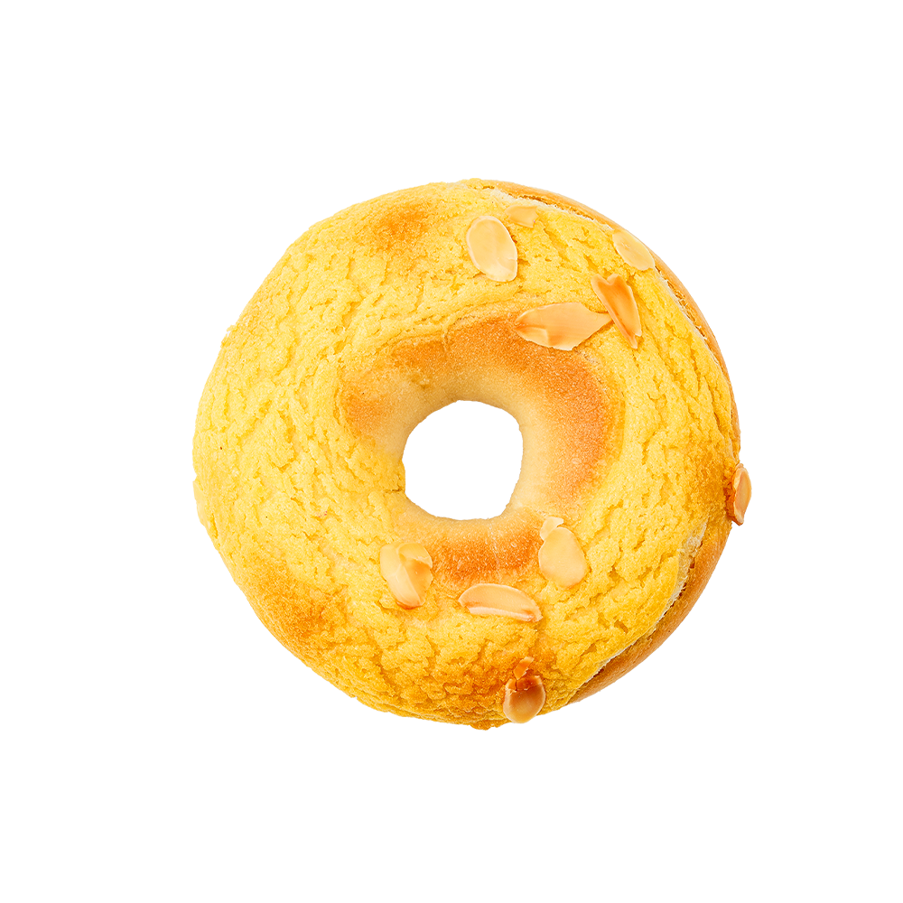 Pražený mandlovo-kokosový bagel