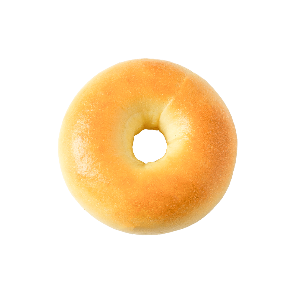 Lesklý A Křehký Obyčejný Bagel