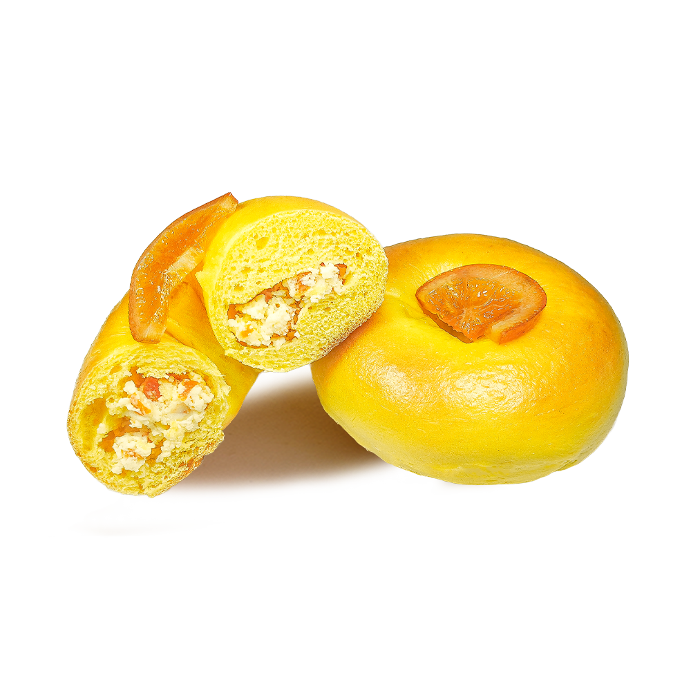 Sladký A Osvěžující Pomerančový Smetanový Sýr Bagel