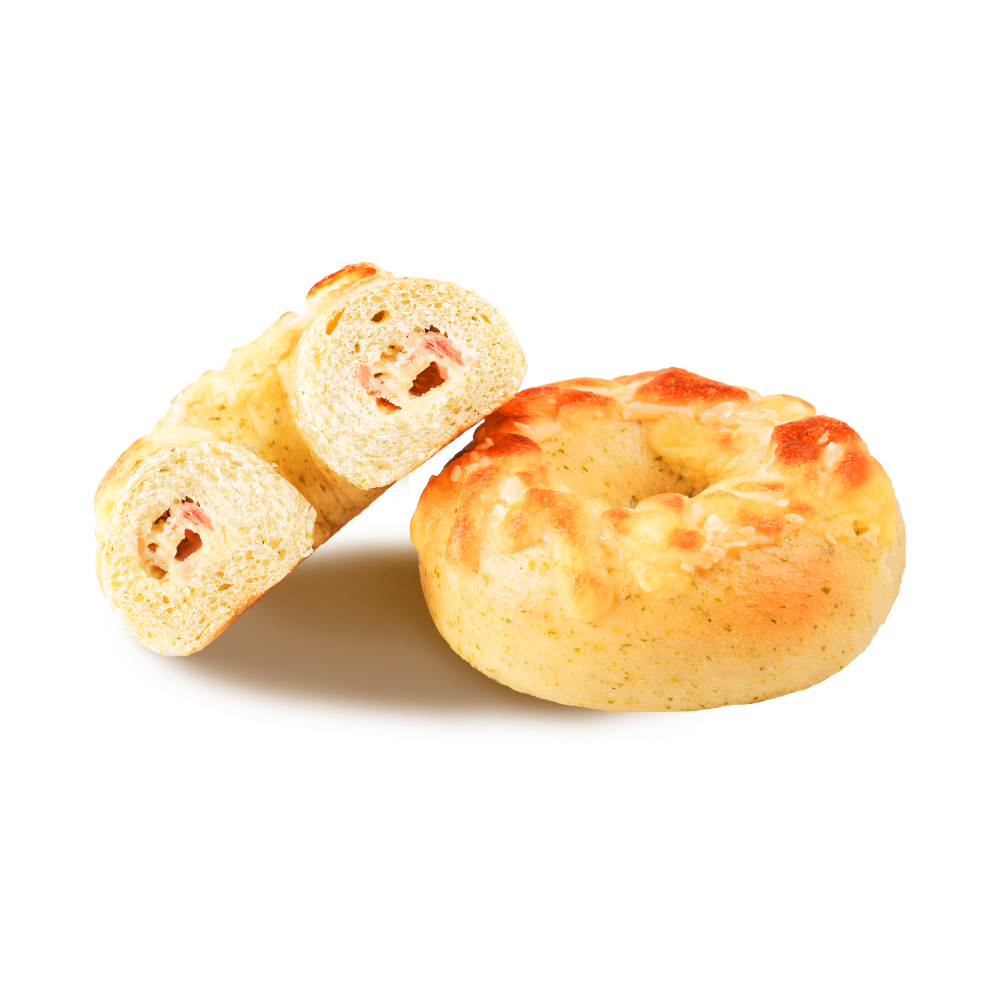 Zlatá A Křupavá Bramborová Slanina Bagel