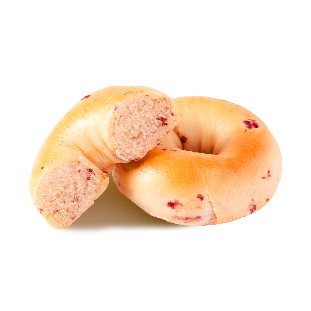 Zdravý A Nízkotučný Brusinkový Bagel